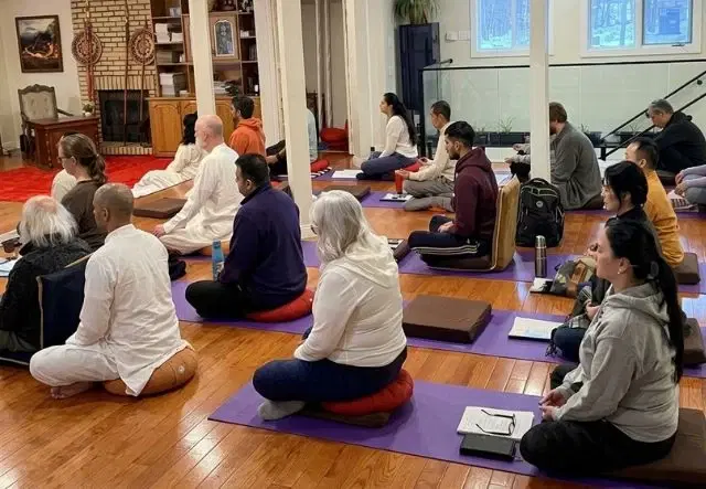 Participants at the Mindfulness Meditation Day Retreat in Winnipeg